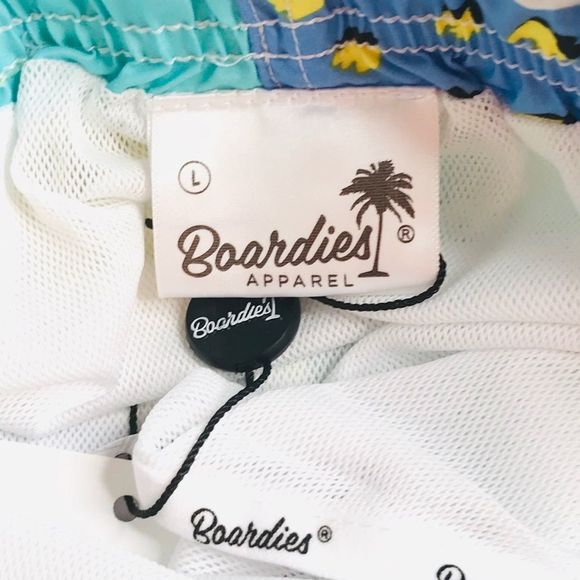 Boardies Retro Swim Trunks Blue Green Size Large - Picture 5 of 7